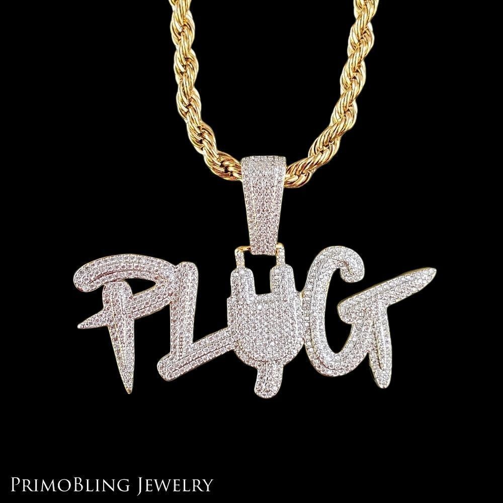 Diamond Plug Necklace  